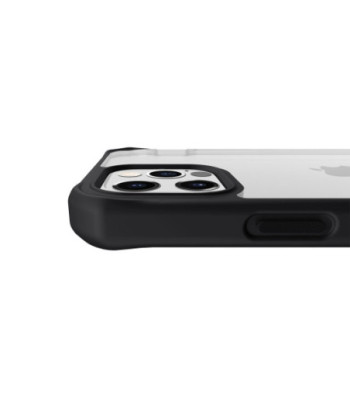 ITSKINS HYBRID SOLID cover til iPhone 12 Pro Max®. Sort og gennemsigtig