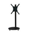 Sinox StandView TV gulvstand med hjul og drejbar top. 26"-65". Matsort