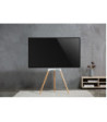 Sinox Tripod TV gulvstand med drejbar top. 50"-65". Lyst træ/hvid