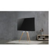 Sinox Tripod TV gulvstand med drejbar top. 50"-65". Lyst træ/hvid