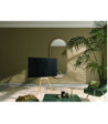 Sinox Tripod TV gulvstand med drejbar top. 50"-65". Lyst træ/hvid