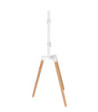 Sinox Tripod TV gulvstand med drejbar top. 50"-65". Lyst træ/hvid