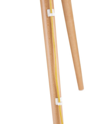 Sinox Tripod TV gulvstand med drejbar top. 50"-65". Lyst træ/hvid