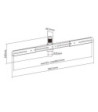 Sinox Soundbar beslag. Sort
