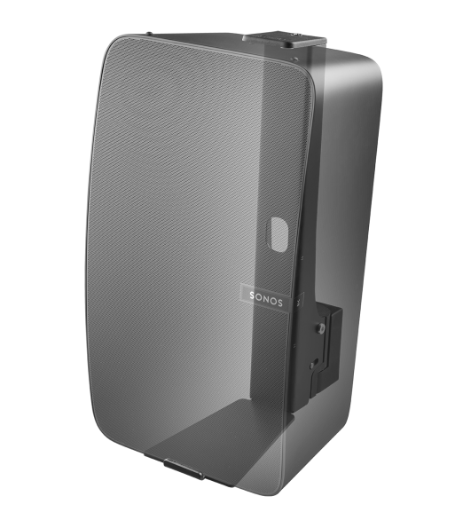 Cavus vægbeslag til Sonos® Five/Play:5. Vertikal. Sort