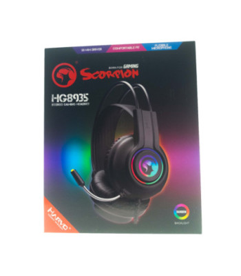 Marvo gaming headset med mic. Sort