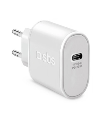 SBS 20W oplader. Hvid
