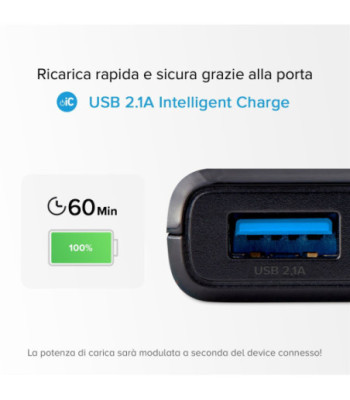 SBS hurtigtopladende powerbank. 10,000 mAh. Sort