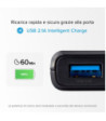 SBS hurtigtopladende powerbank. 10,000 mAh. Sort