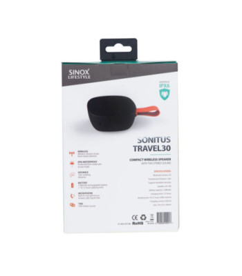 Sinox Sonitus Travel30 højttaler. Sort