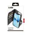 SBS book cover med aftageligt cover til iPhone 13®. Sort