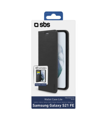 SBS Book Wallet Lite cover til Samsung Galaxy S21 FE®. Sort