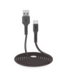 SBS data- og opladningskabel USB 2.0 - USB C. 3m. Sort