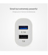 SBS 2100 mAh oplader. 2.1A + 1A. Hvid
