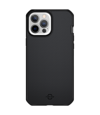 ITSKINS HYBRID BALLISTIC cover til iPhone 13 Pro Max / 12 Pro Max®. Sort