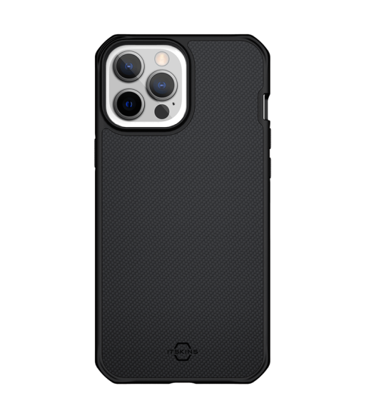 ITSKINS HYBRID BALLISTIC cover til iPhone 13 Pro Max / 12 Pro Max®. Sort