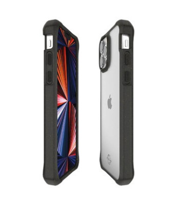 ITSKINS FERONIABIO PURE cover til iPhone 13 Pro®. Sort og gennemsigtig