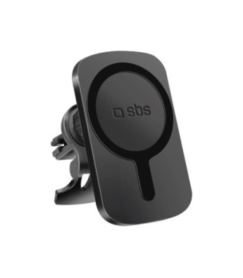 SBS magnetisk mobilholder og trådløs MagSafe oplader til bilen. Sort