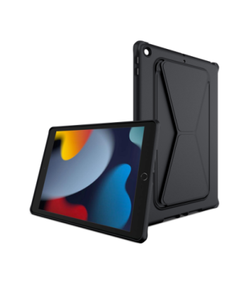 ITSKINS SPECTRUM STAND cover til iPad® 10,2" 2021 (9th, 8th and 7th generation). Sort