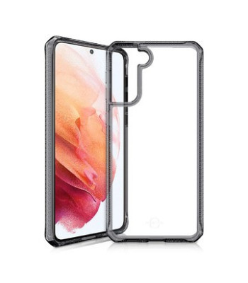 ITSKINS HYBRID CLEAR cover til Galaxy S21 4G / 5G®. Sort og gennemsigtig