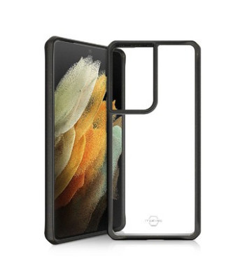 ITSKINS FERONIABIO PURE cover til Samsung Galaxy S21 Ultra 4G / 5G®. Sort og gennemsigtig