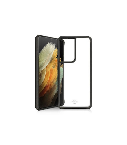 ITSKINS FERONIABIO PURE cover til Samsung Galaxy S21 Ultra 4G / 5G®. Sort og gennemsigtig ITSKINS FERONIABIO PURE cover til Samsung Galaxy S21 Ultra 4G / 5G®. Sort og gennemsigtig