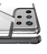 ITSKINS HYBRID CLEAR cover til Samsung Galaxy S21 Ultra 4G / 5G®. Sort og gennemsigtig