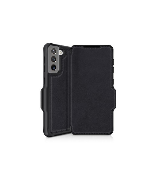 ITSKINS HYBRID FOLIO cover til Samsung Galaxy S21 + 4G / 5G®. Sort med genanvendt læder