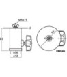 Stativ adapter - EBH-45 Monacor