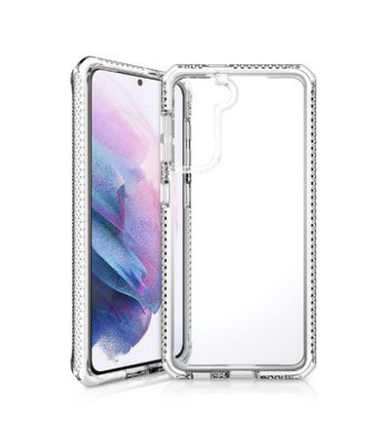 ITSKINS SUPREME CLEAR cover til Samsung Galaxy S21+ 4G / 5G®. Hvid og gennemsigtig