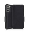 ITSKINS HYBRID FOLIO cover til Samsung Galaxy S21 4G / 5G®. Sort med genanvendt læder