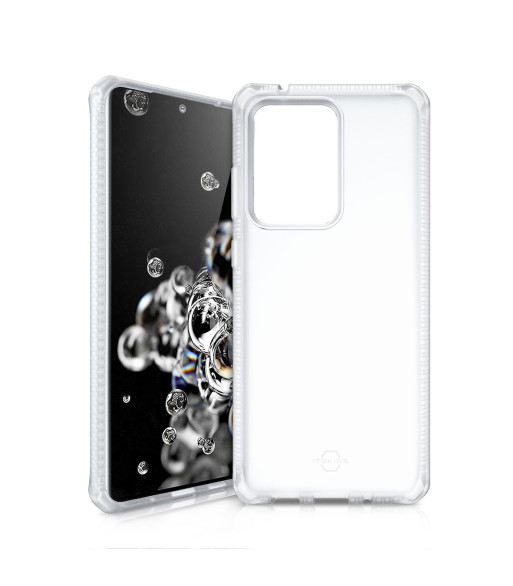 ITSKINS SPECTRUM FROST cover til Samsung Galaxy S20 Ultra 4G / 5G®. Gennemsigtig ITSKINS SPECTRUM FROST cover til Samsung Galaxy S20 Ultra 4G / 5G®. Gennemsigtig