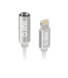 SBS Lightning til mini jack MFI adapter. Hvid