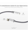 SBS Lightning til mini jack MFI adapter. Hvid