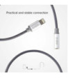 SBS Lightning til mini jack MFI adapter. Hvid