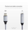 SBS USB C til mini jack adapter. Grå