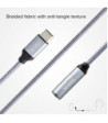 SBS USB C til mini jack adapter. Grå