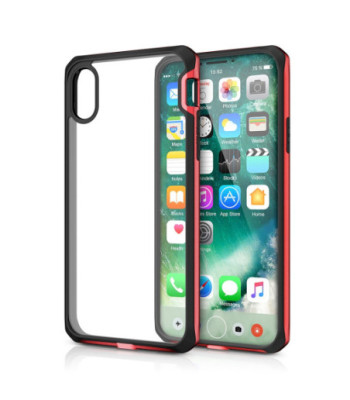 ITSKINS HYBRID EDGE cover til iPhone XS / X®. Rød og sort