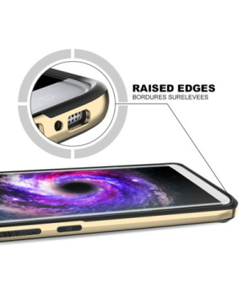 ITSKINS HYBRID EDGE cover til iPhone XS / X®. Rød og sort