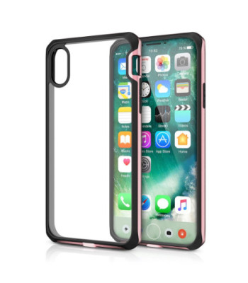 ITSKINS HYBRID EDGE cover til iPhone XS / X®. Rosa og sort