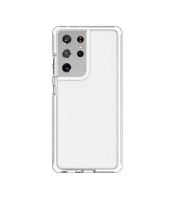 ITSKINS SUPREME CLEAR cover til Samsung Galaxy S21 Ultra 4G / 5G®. Hvid og gennemsigtig