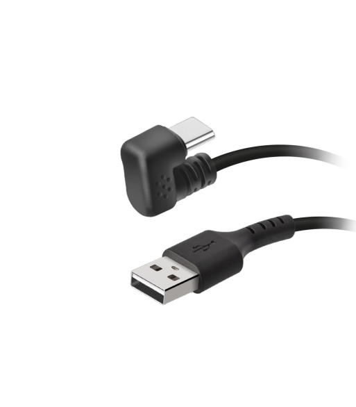 SBS USB A til USB C 180° kabel. Sort