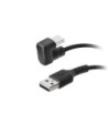 SBS USB A til USB C 180° kabel. Sort