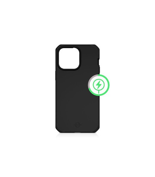 ITSKINS SPECTRUM MAGSAFE SILK cover til iPhone 14 / 13®. Sort