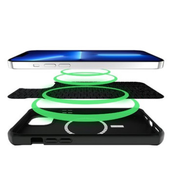 ITSKINS SPECTRUM MAGSAFE SILK cover til iPhone 14 Plus®. Sort