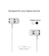SBS in-ear stereo høretelefoner med Lightning-stik. Hvid