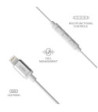 SBS in-ear stereo høretelefoner med Lightning-stik. Hvid