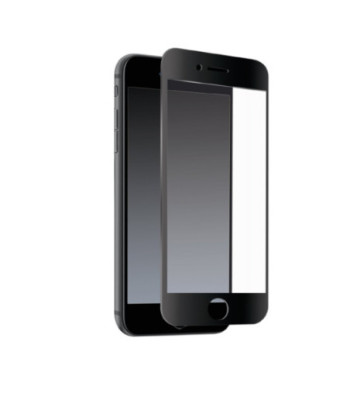 SBS beskyttelsesglas til iPhone SE 2020/2022 / 8 / 7 / 6s / 6®. Sorte kanter