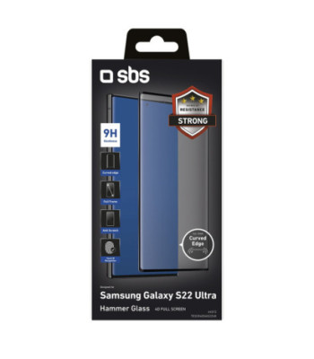 SBS 4D beskyttelsesglas til Samsung Galaxy S22 Ultra®