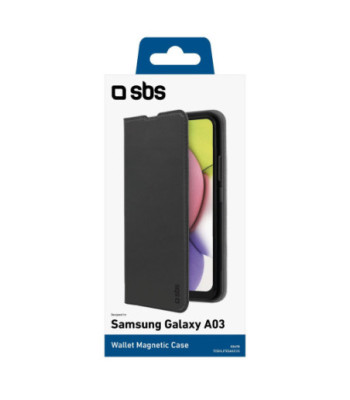 SBS Book Wallet Lite cover til Samsung Galaxy A03®. Sort